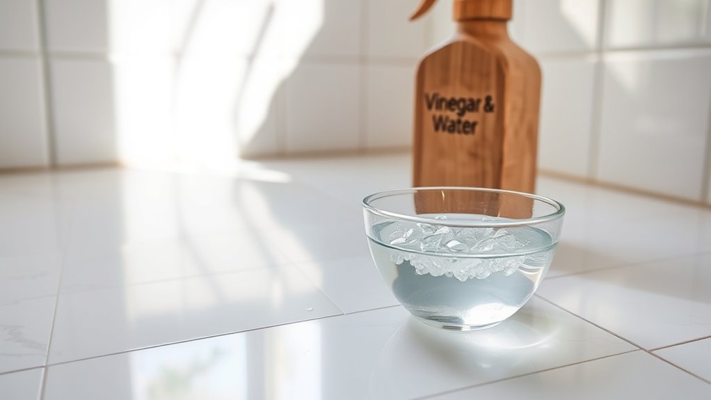 vinegar water tile cleaning solution