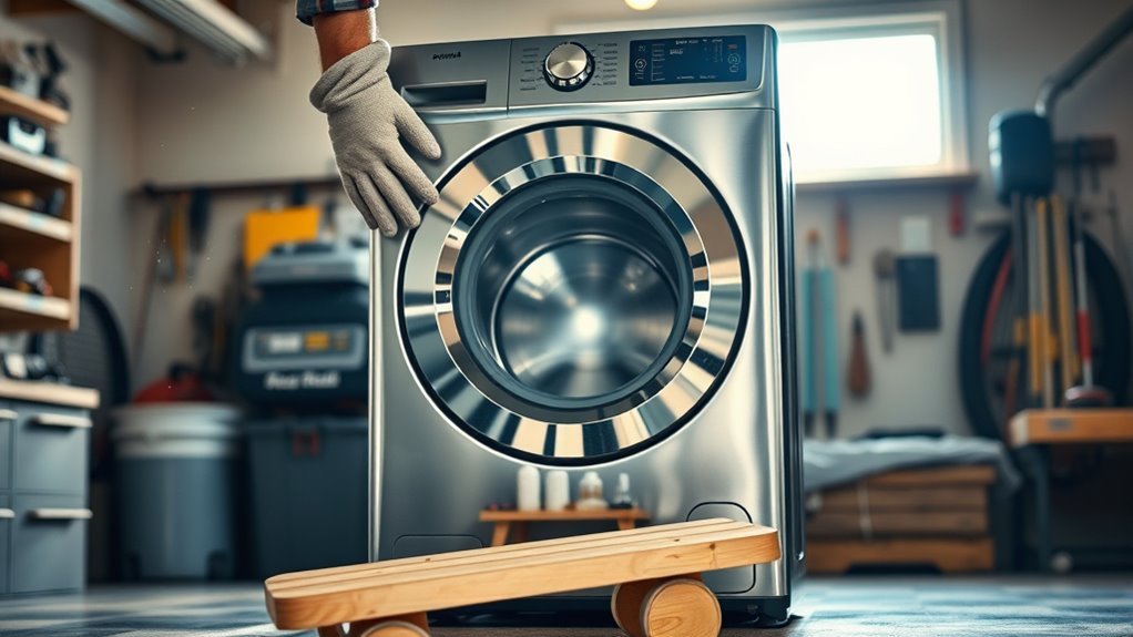 washer removal from garage