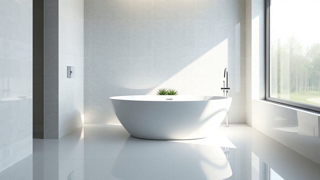 water repellent bathroom surfaces