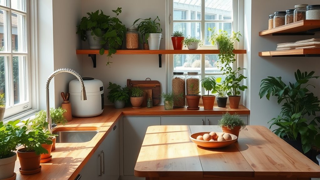 water saving kitchen practices