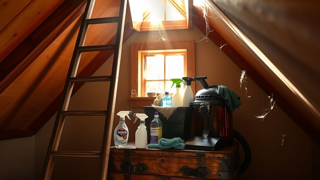 weekly attic cleaning schedule