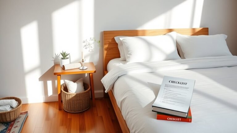 weekly bedroom cleaning schedule