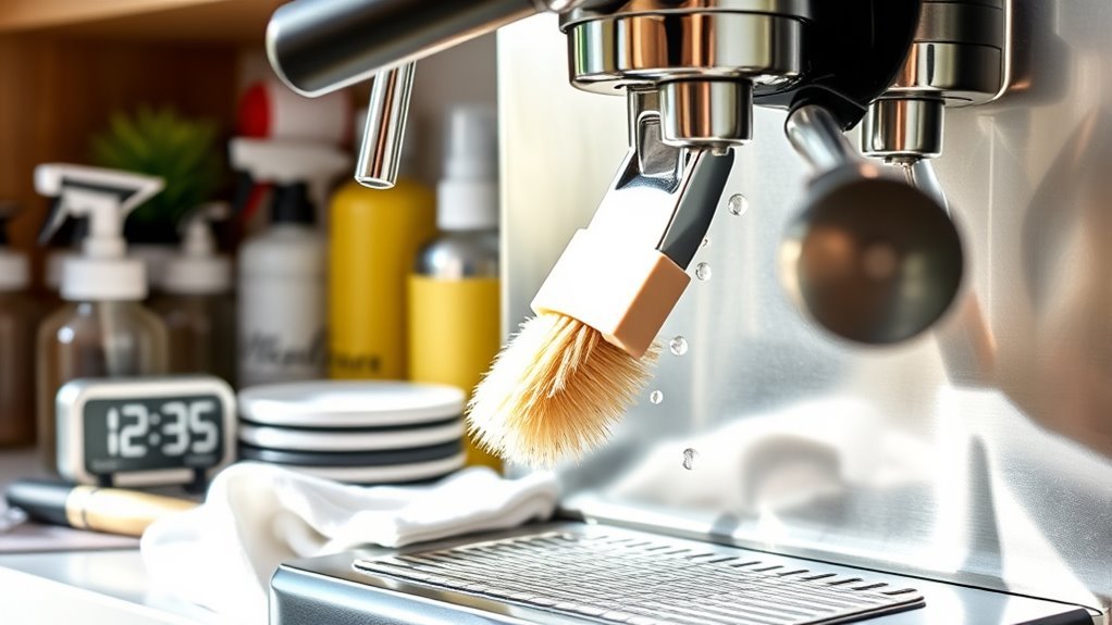 weekly coffee machine maintenance