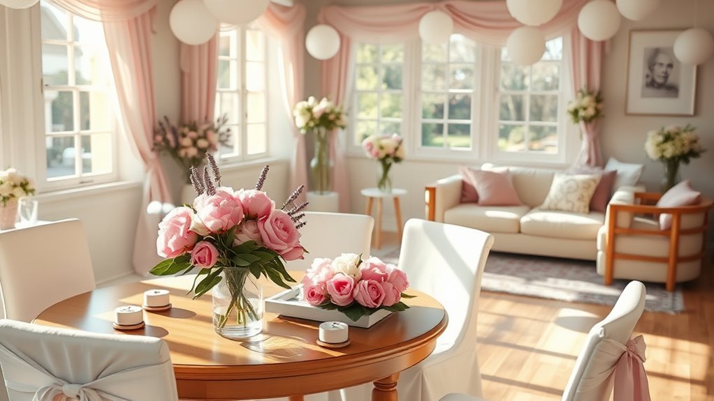 welcoming baby shower atmosphere