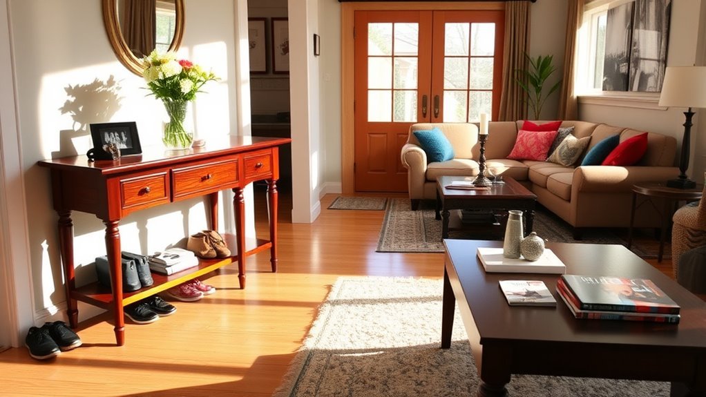 welcoming tidy living spaces