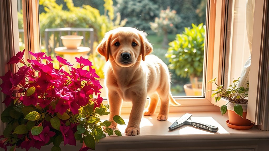 window sill pet cleaning