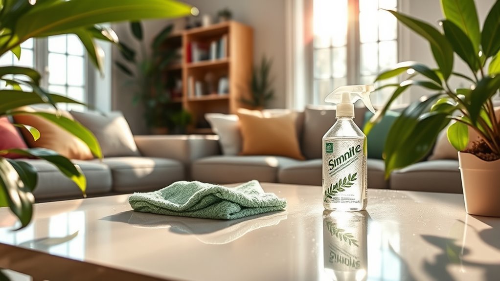 wipe down hard surfaces