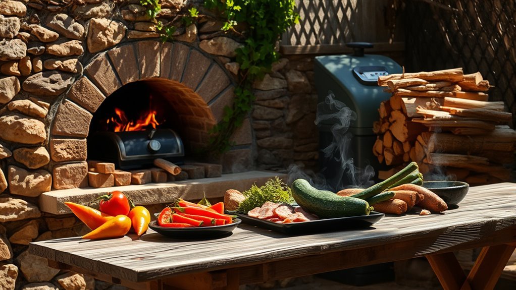wood fired cooking flavors enhanced