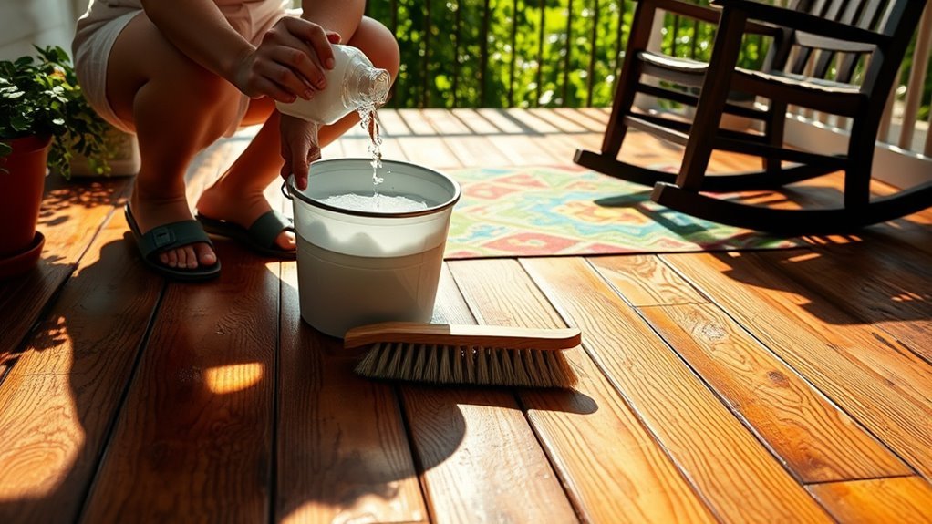 wood porch cleaning guide