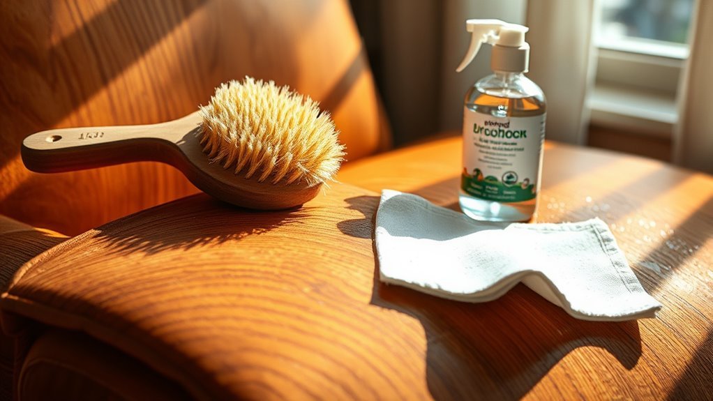 wood upholstery cleaning preparation