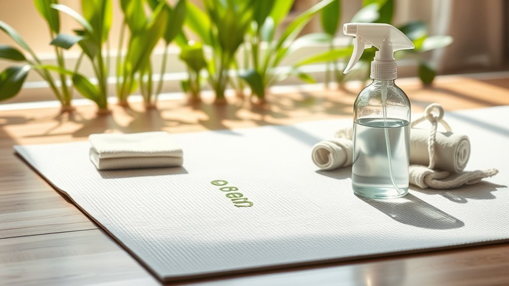 yoga mat material care
