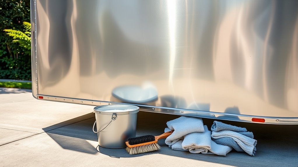 aluminum trailer cleaning preparation