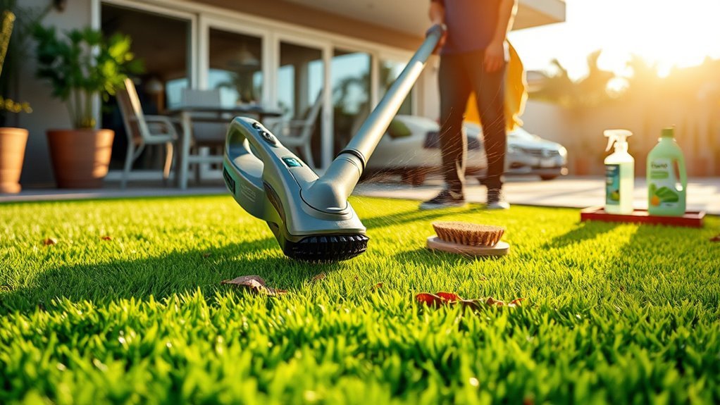 artificial grass cleaning guide