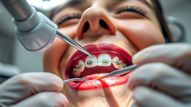 braces teeth cleaning process