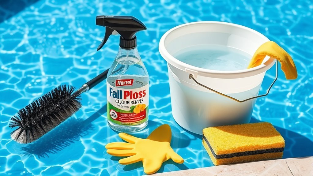 calcium deposit cleaning supplies