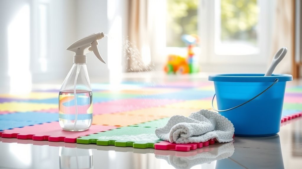 child safety during cleaning