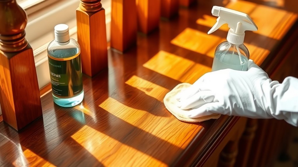 clean and maintain banisters