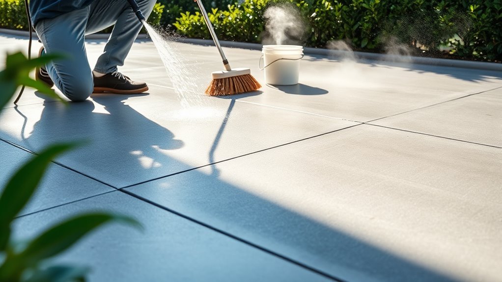 clean and maintain concrete