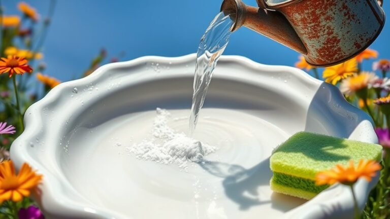 clean bird bath naturally