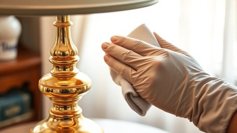clean brass lamps effectively