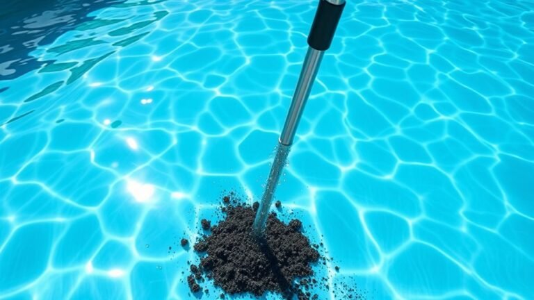 clean dirt from pool