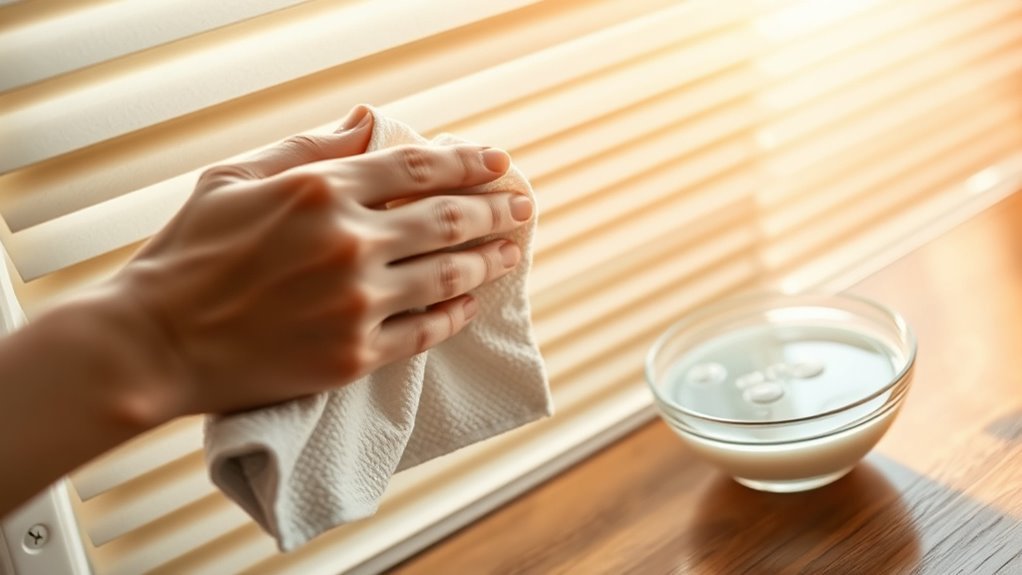 clean fabric pleated blinds