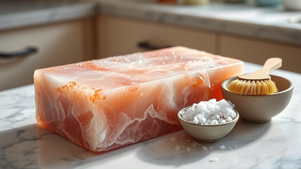 clean himalayan salt block