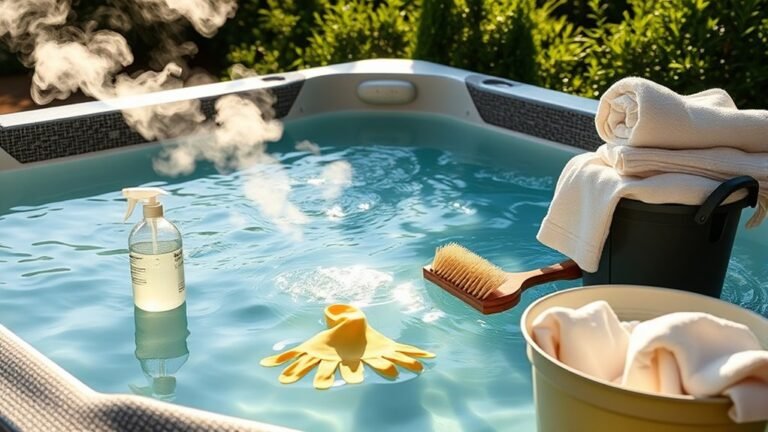 clean hot tub properly