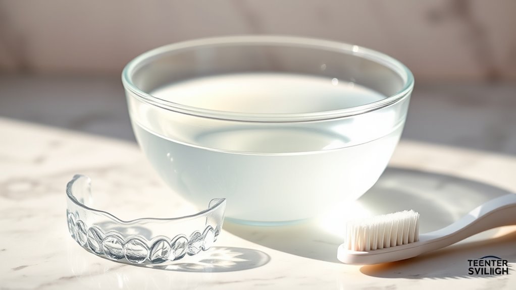 clean invisalign with vinegar
