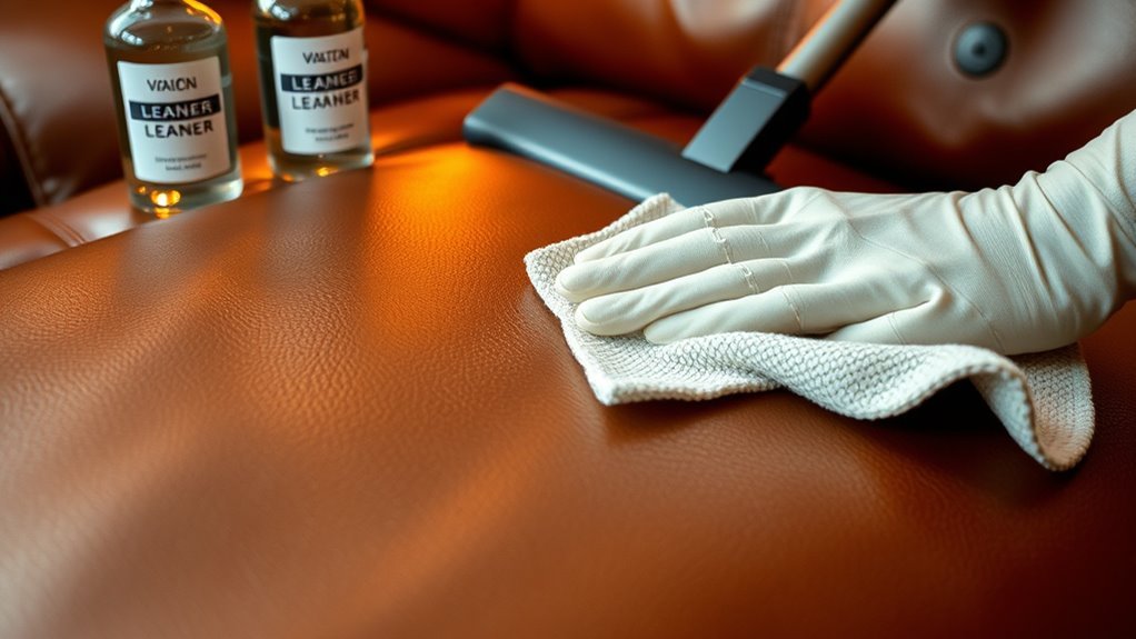 clean italian leather carefully