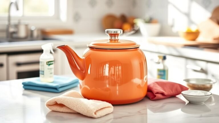 clean le creuset kettle