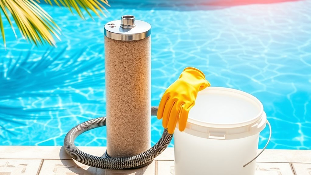 clean pool sand filter