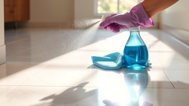 clean porcelain tile floors