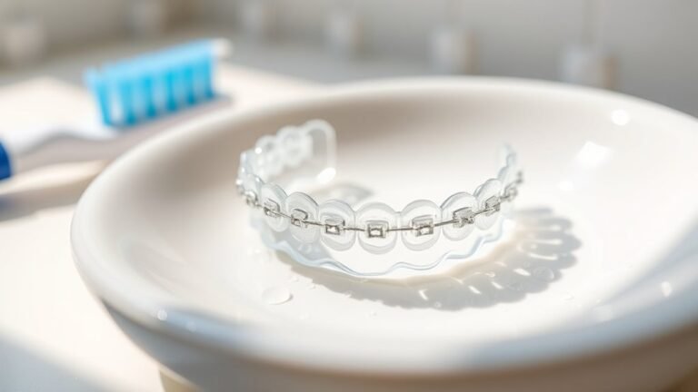 clean removable braces properly