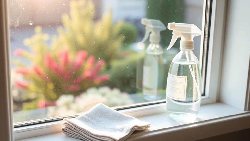 clean secondary glazing effectively