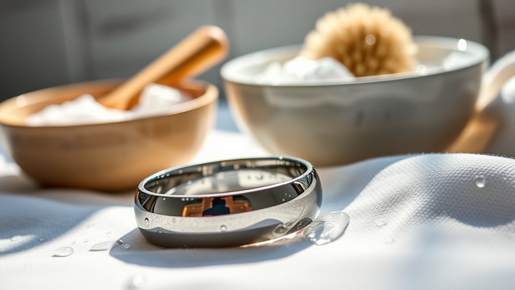 clean titanium jewelry easily