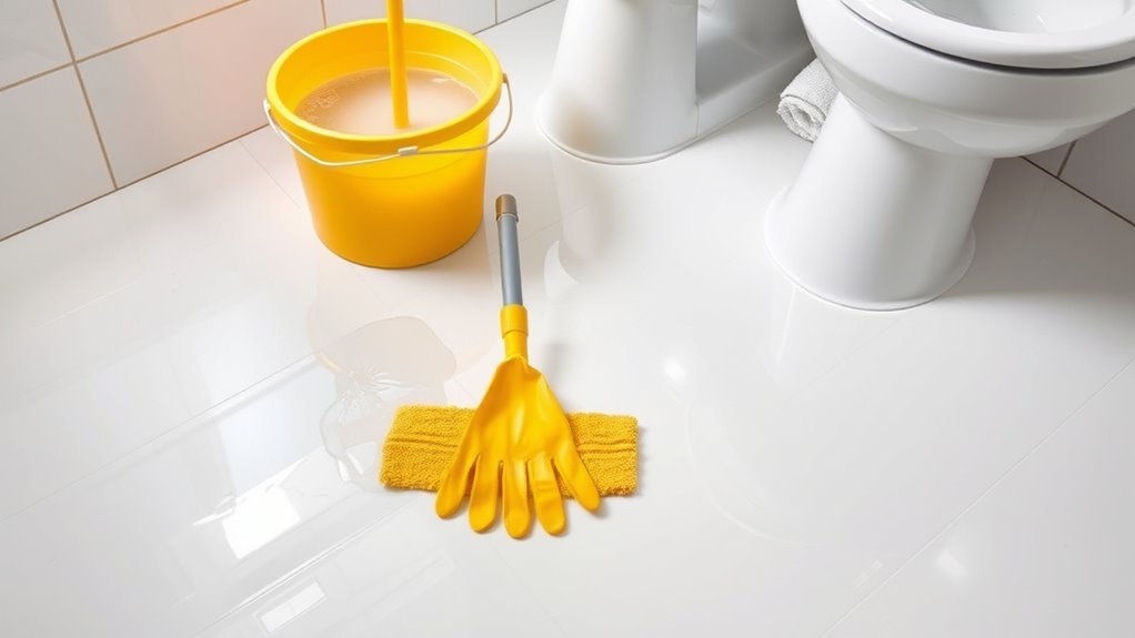 clean with proper techniques
