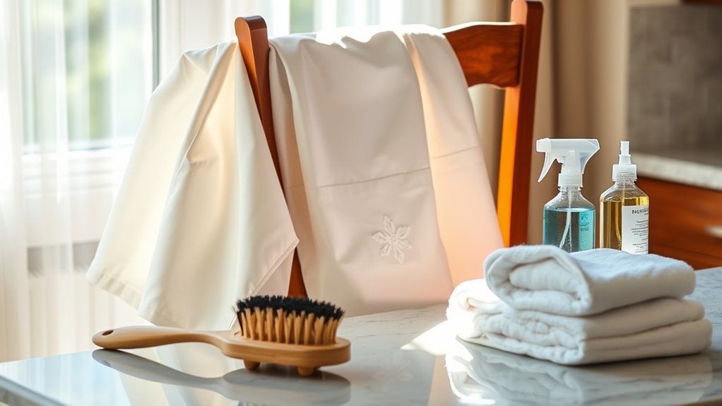clean your graduation gown