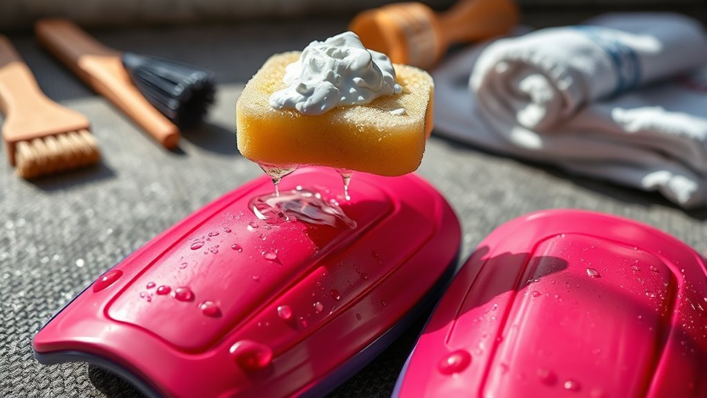 clean your shin pads