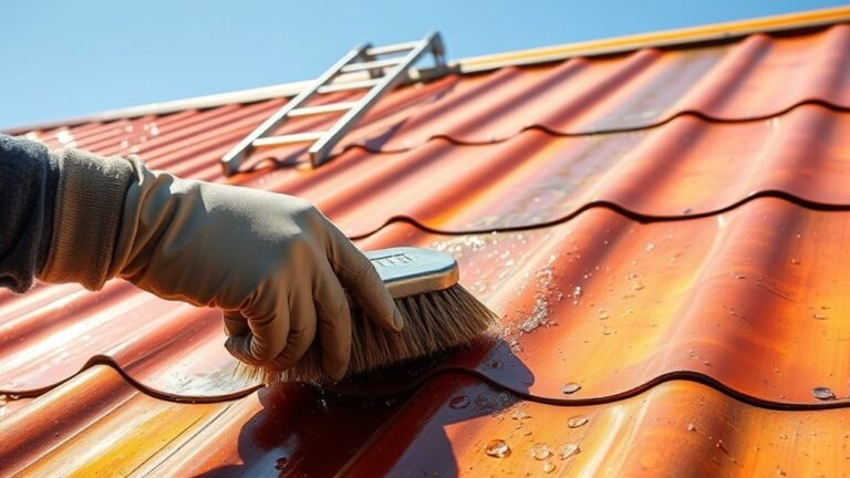 cleaning a copper roof