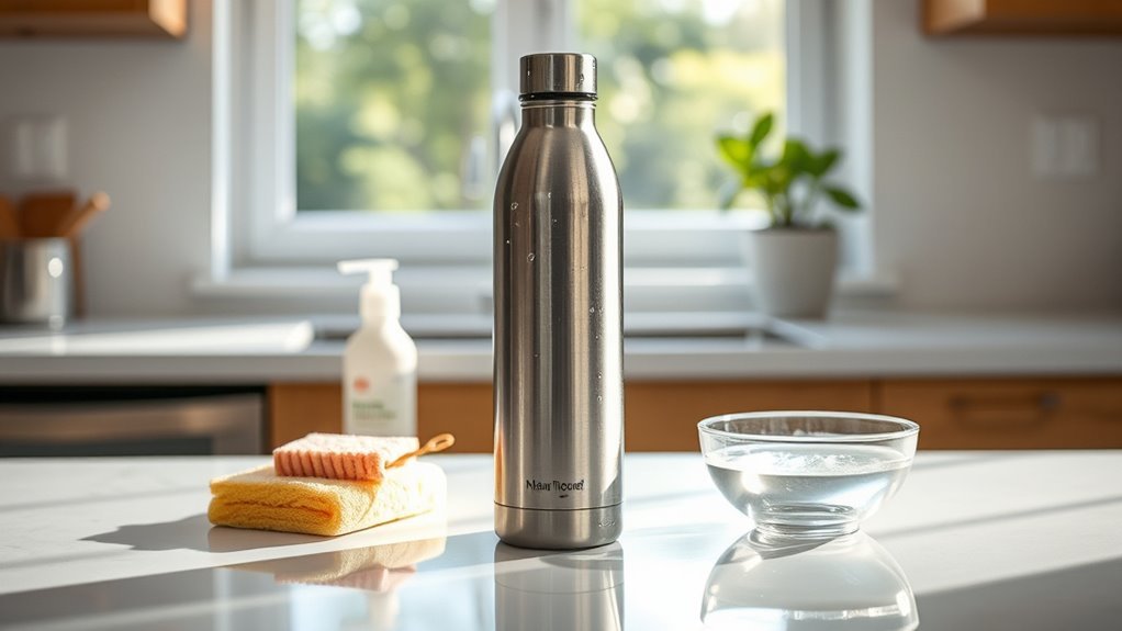 cleaning a hydrogen water bottle