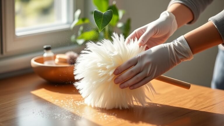 cleaning a lambswool duster