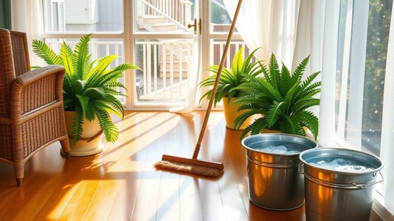 cleaning a screened porch