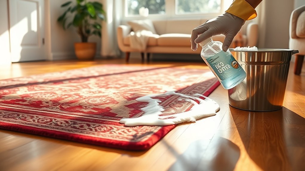 cleaning a viscose rug