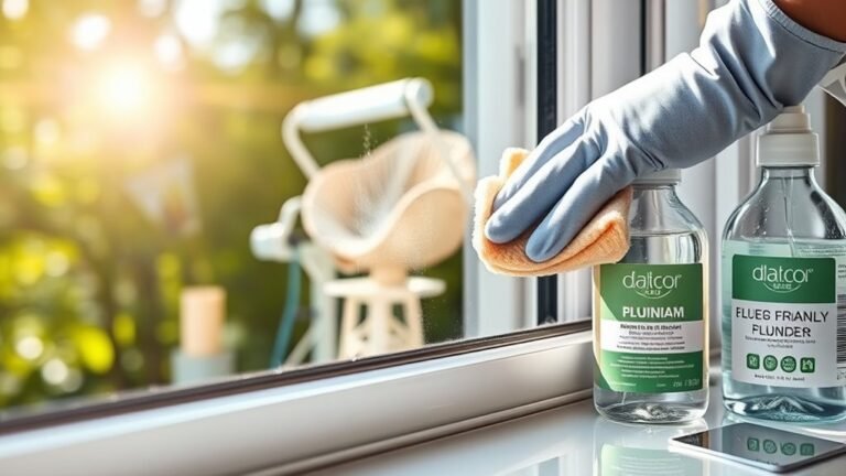cleaning aluminium window frames