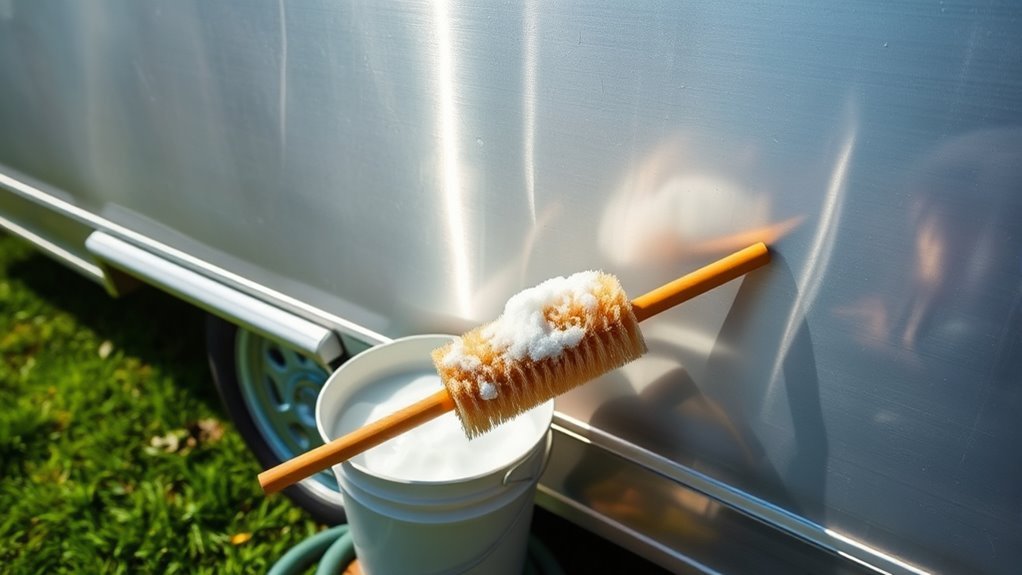 cleaning aluminum trailer effectively