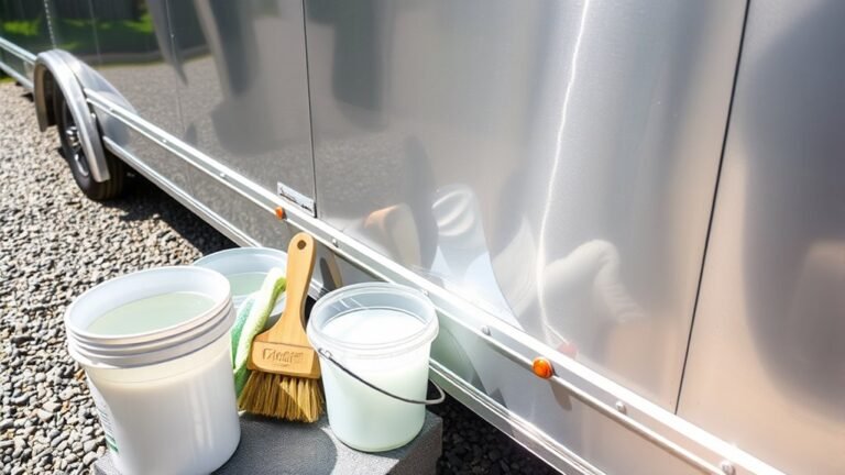 cleaning aluminum trailers effectively