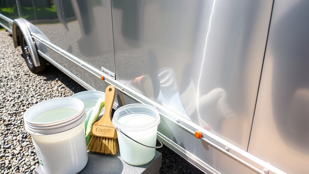 cleaning aluminum trailers effectively