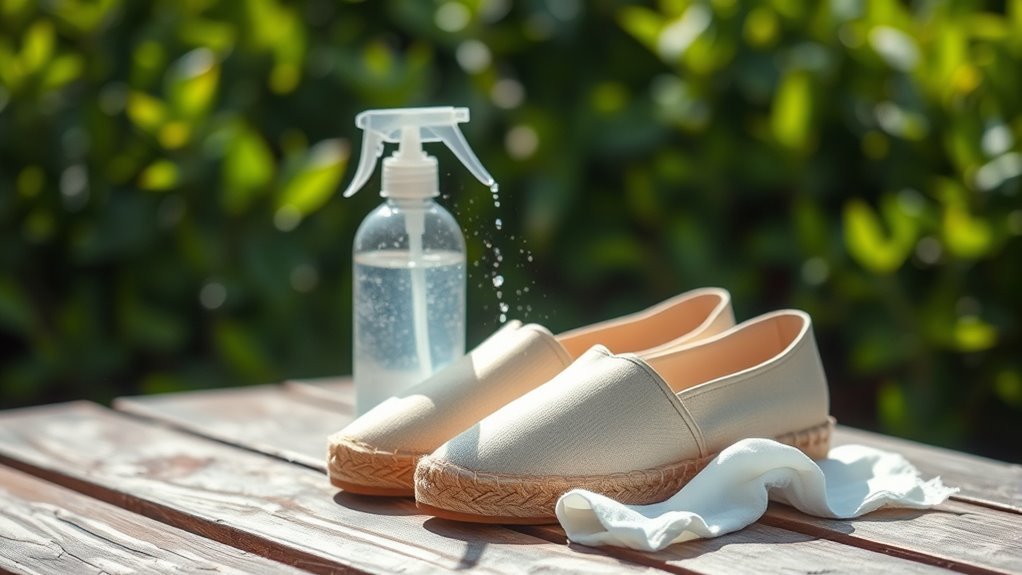 cleaning and maintaining espadrilles