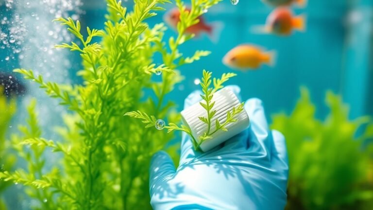 cleaning aquarium plastic plants